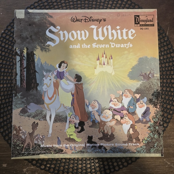 Disney Other - 1968 Vintage Walt Disney Snow White and the Seven Dwarfs Vinyl Record Soundtrack